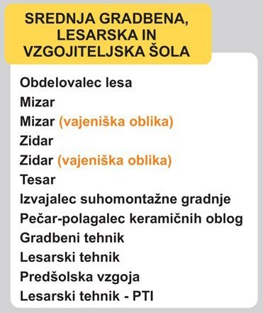 Srednja glasbena, lesarska in vzgojiteljska šola