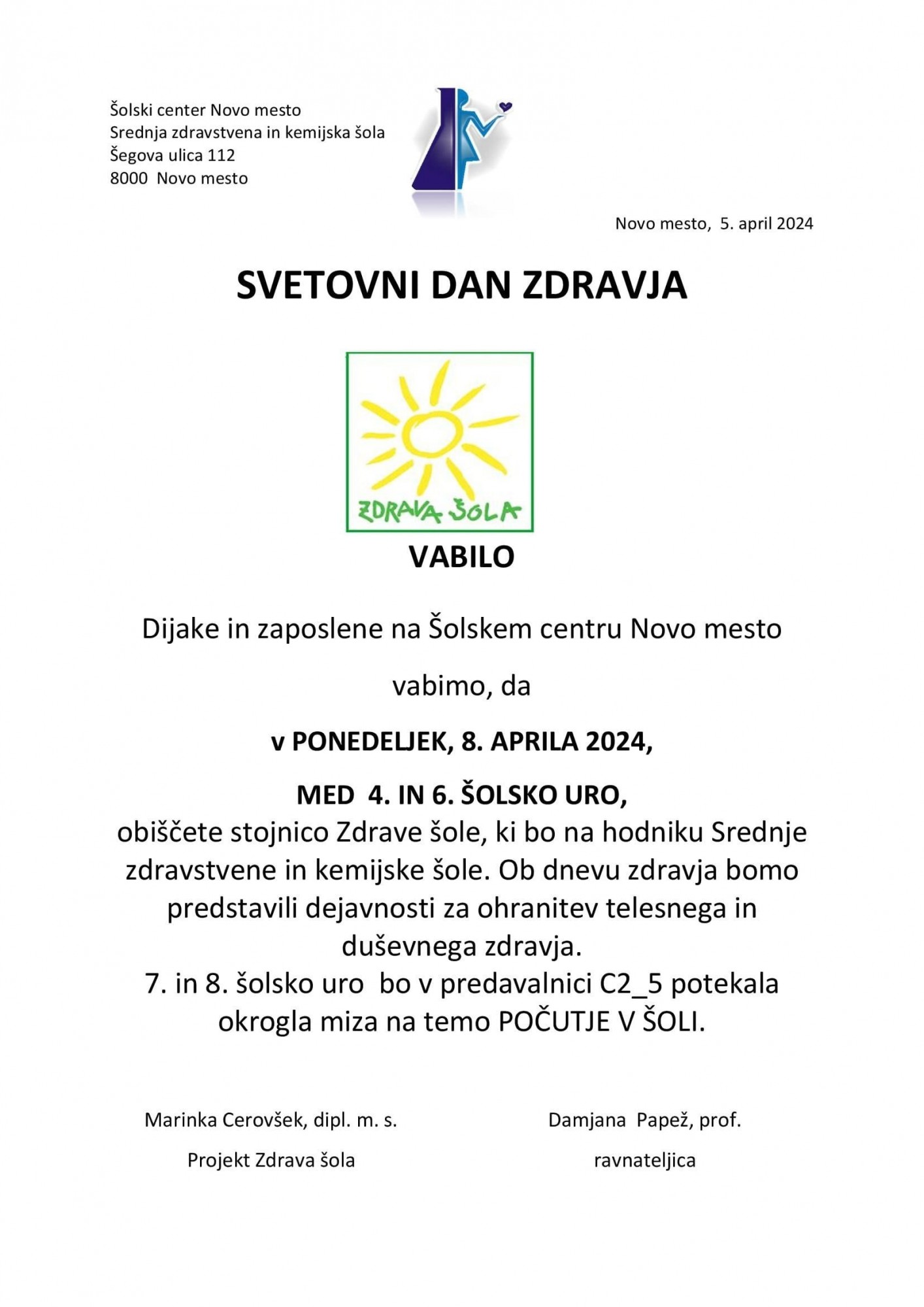 VABILO dan zdravja