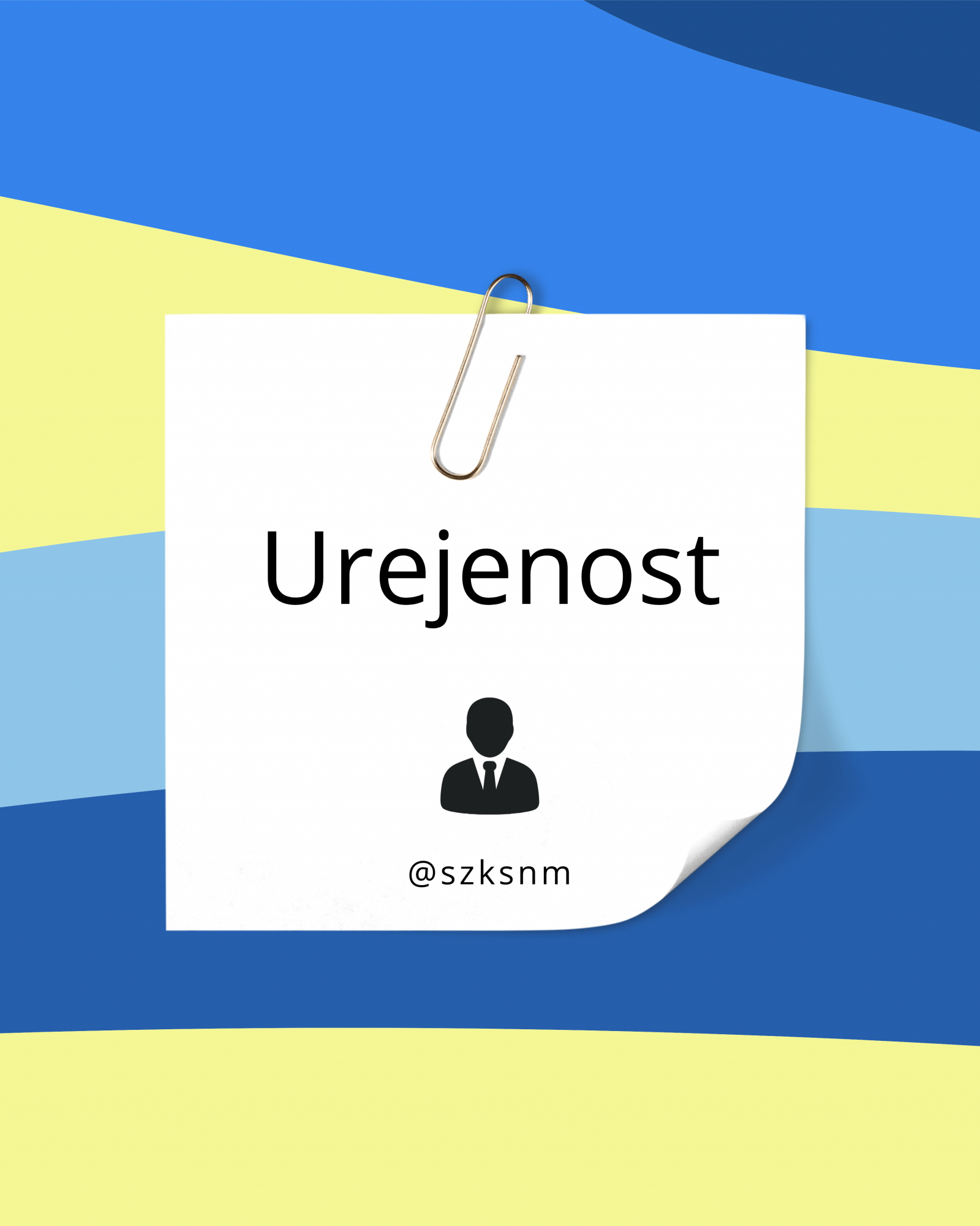 Urejenost plakat