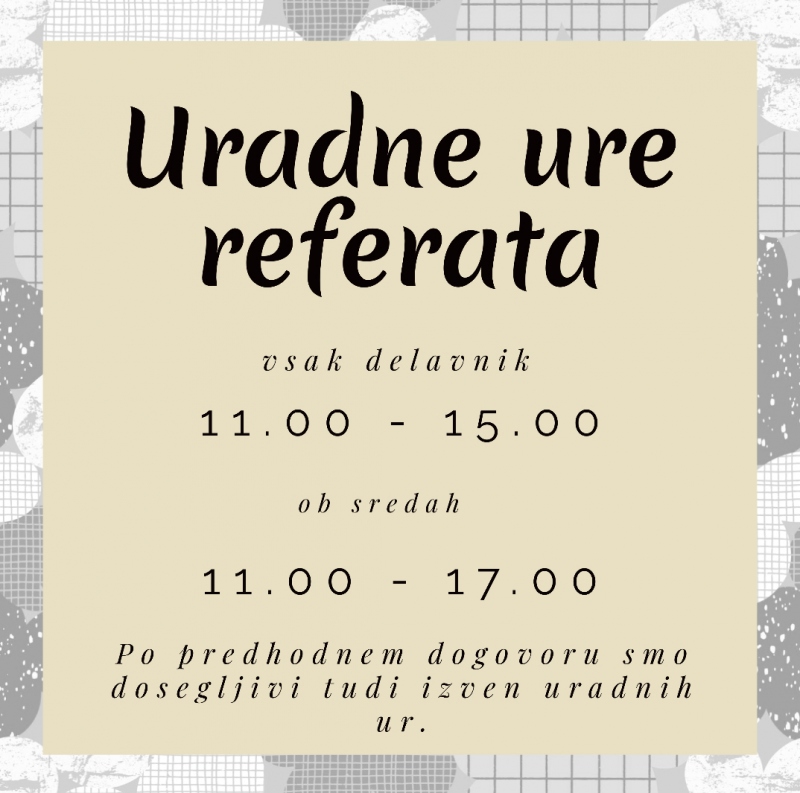 Uradne ure referata
